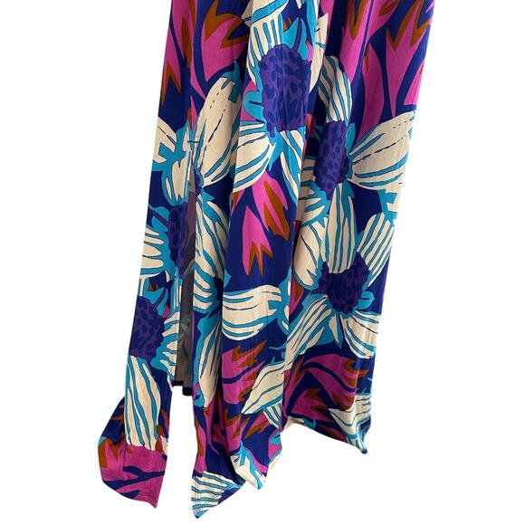 Soft Surroundings NWT Serena Maxi Nazarine Blue Multi Dress XL Retail $130 - Picture 5 of 9